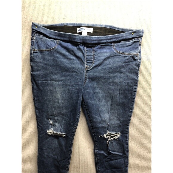 Old Navy Rockstar Jeggings Size 18 Petite Factory Destroyed - Picture 1 of 14